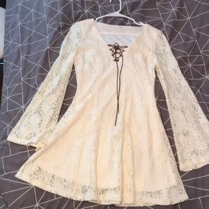 Cream lace dress